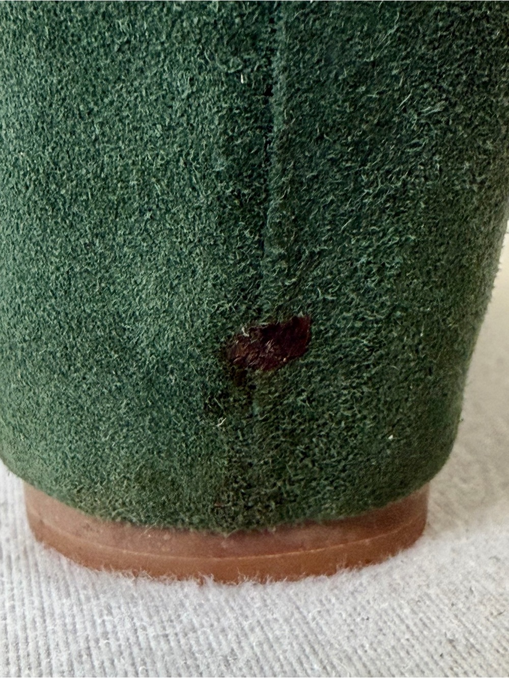 Jeffrey Campbell Havana Last Suede maryJane Buckle Wedges, green, like new - Picture 11 of 14